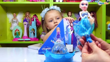 ✔ Disney Frozen. Ярослава распаковывает светильник с Эльзой и Анной / Elsa and Anna / Unboxing toys