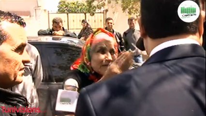 إمرأة عجوز من منزل بورقيبة لوالي بنزرت : الشباب راهو بارك..الشباب ça va pas