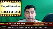 Toronto Raptors vs. Miami Heat Free Pick Prediction Game 2 NBA Pro Basketball Odds Preview
