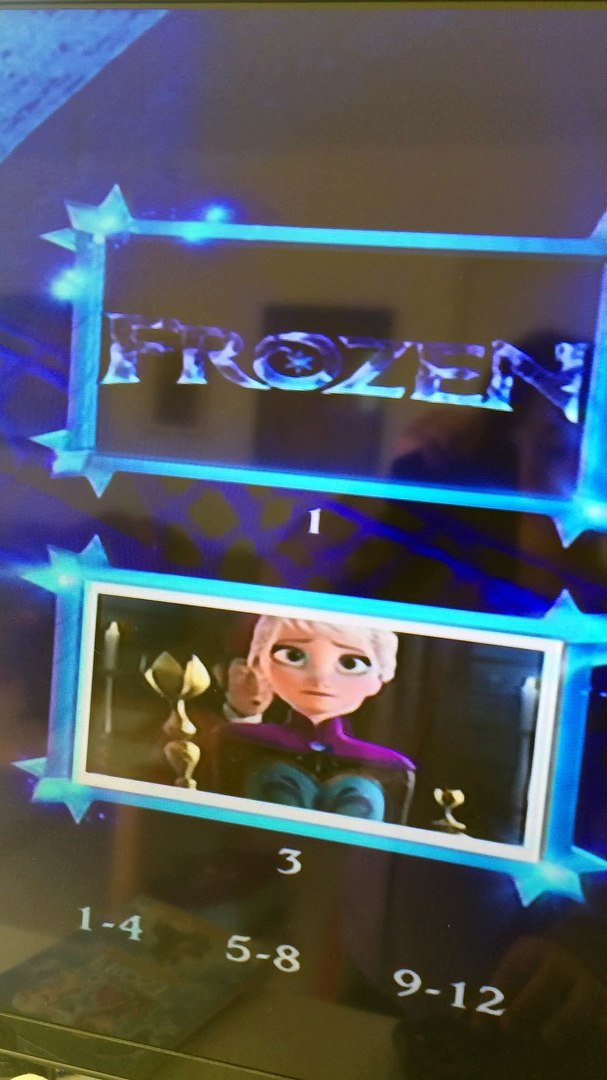 my frozen DVD in (danish) (english) (norwegian)