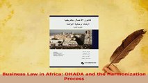 PDF  Business Law in Africa OHADA and the Harmonization Process Download Full Ebook