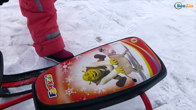 ✔ Беби Борн и Ярослава — зимняя прогулка на санях / Doll Baby Born with Yaroslava sleigh rides ✔