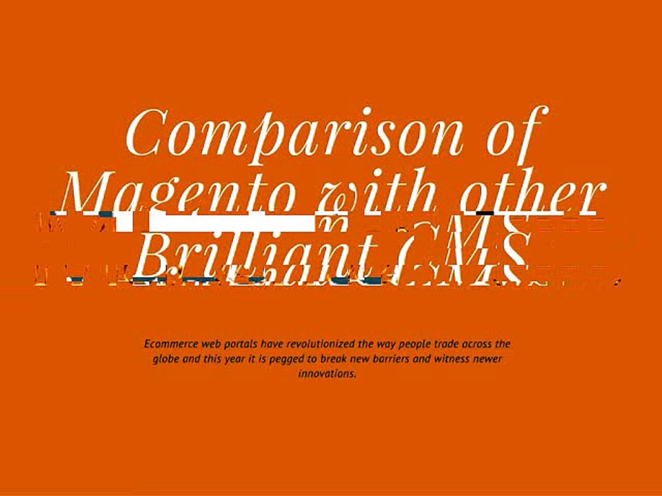 Magento as the Perfect Ecommerce Web Portal Development