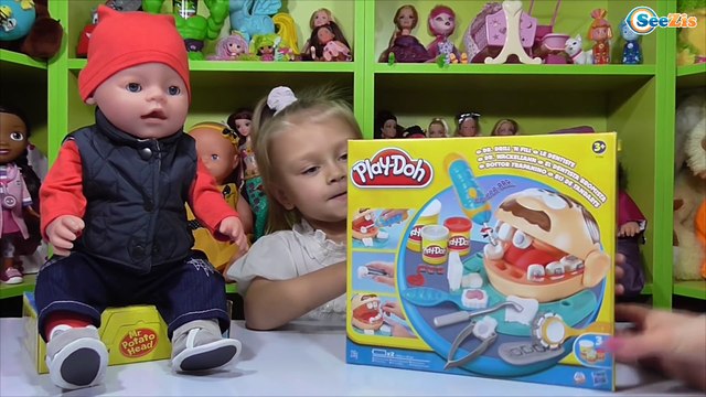 ✔ Кукла Беби Борн и стоматологический набор Плей До от Ярославы / Doll Baby Born and Play Doh ✔