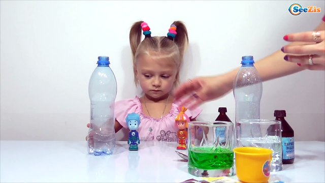 ✔ Фиксики и девочка Ярослава создают вулканы в ФиксиЛаборатории. Новые Опыты / Видео для детей ✔