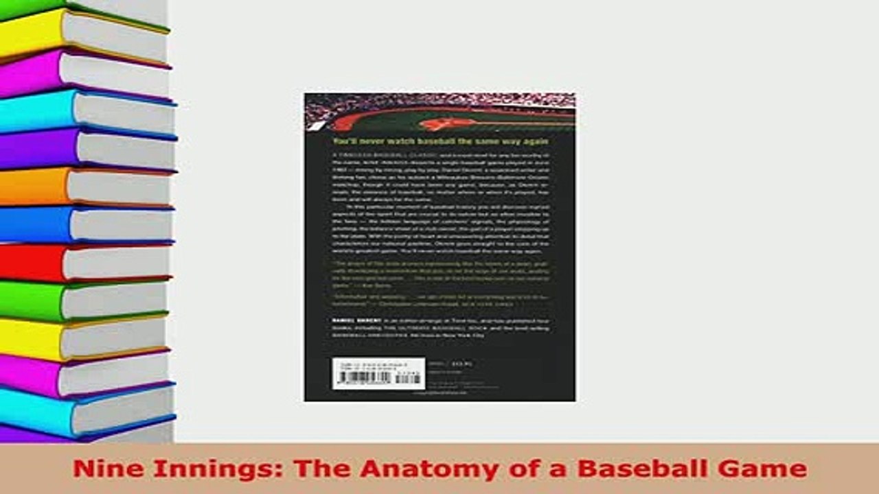 PDF  Nine Innings The Anatomy of a Baseball Game  EBook
