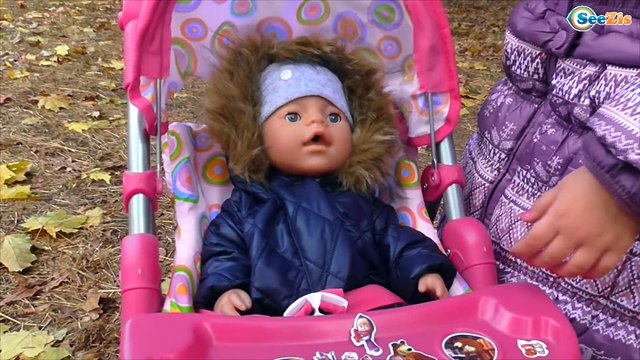 ✔ Кукла Беби Борн и Ярослава на прогулке в парке / Baby Born Doll and Yaroslava goes for a walk ✔