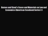 [Read book] Barnes and Stout's Cases and Materials on Law and Economics (American Casebook