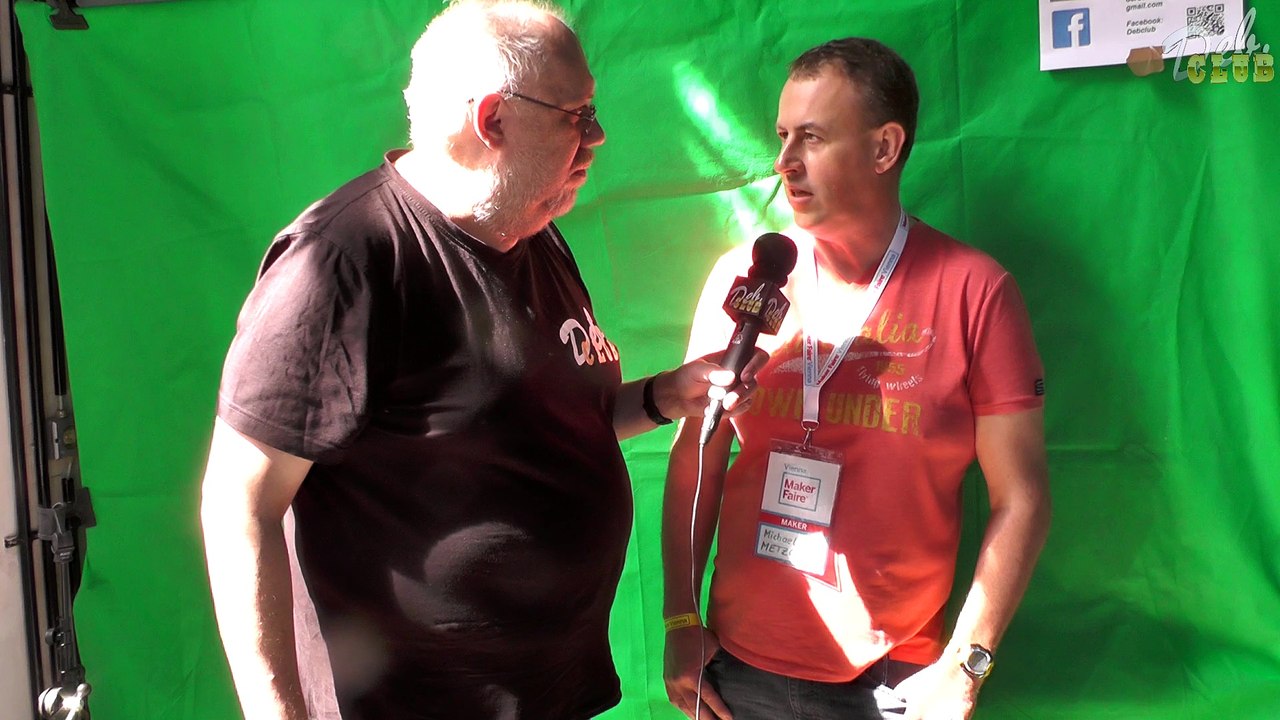 Makerfaire Vienna 2016 Interview mit dem Roboterbauer