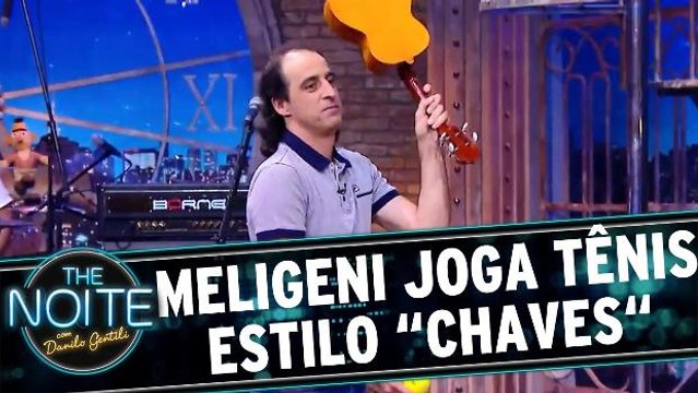 Fernando Meligeni joga tênis estilo `Chaves` com Danilo