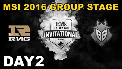 (LOL)RNG vs G2 Highlight (MSI 2016 季中邀請賽)Day2