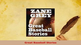 Download  Great Baseball Stories Free Books
