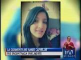 El cuerpo de Angie Carrillo fue encontrado en el norte de Quito