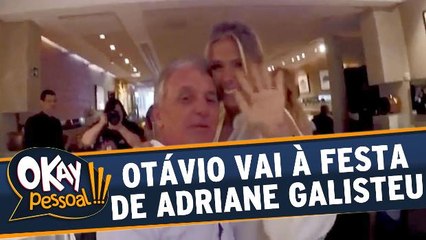 Otávio Mesquita vai a evento de Adriane Galisteu
