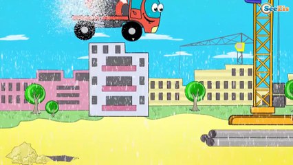 ✔ Мультики про машинки Все Серии Подряд. Экскаватор с Краном и Бетономешалкой / Diggers for kids ✔