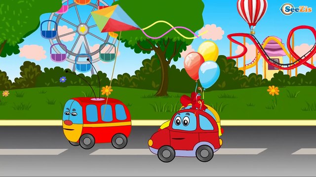 ✔ Мультики про 3 машинки - Прогулка машинок в парке с мороженым! Cars Cartoons for Kids!