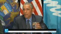 أوباما يحاول طمأنة سكان ديترويت حيال مياه الشرب الملوثة بالرصاص