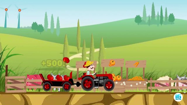 ✔ Мультики про машинки. Трактор на ферме везет арбузы / Развивающие игры для детей ✔