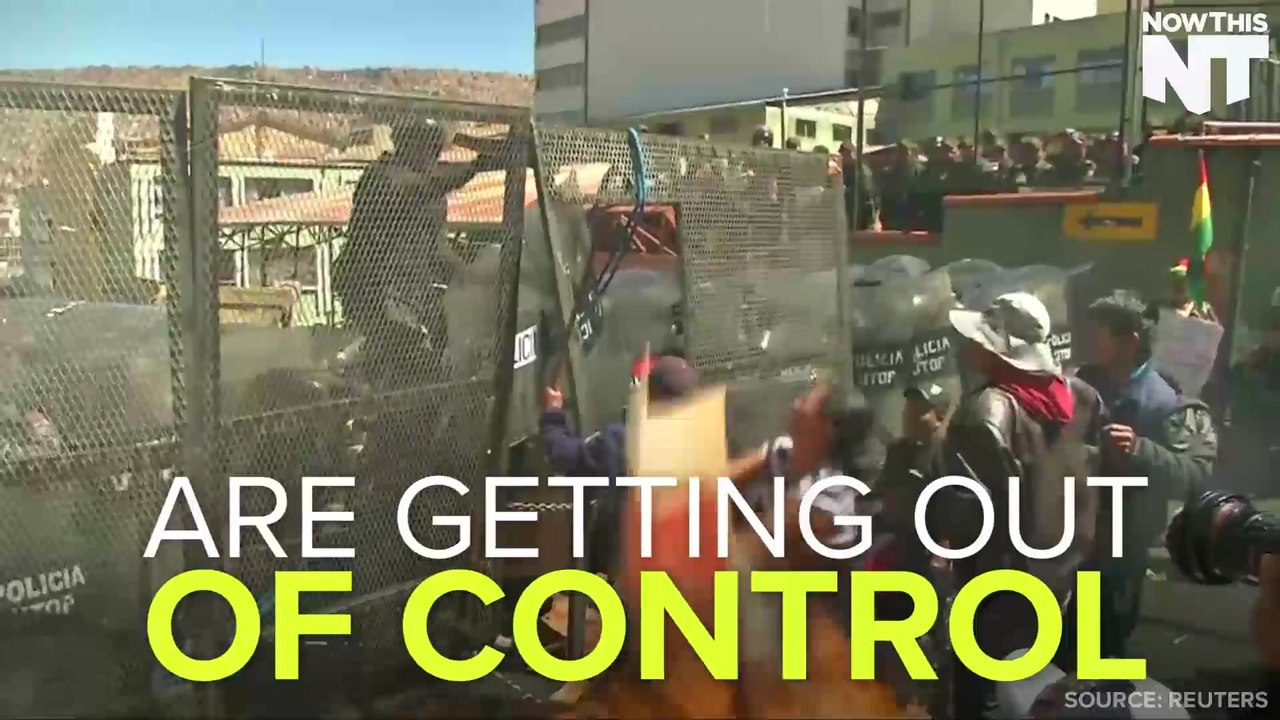 Clashes Between Protesters And Police In Bolivia