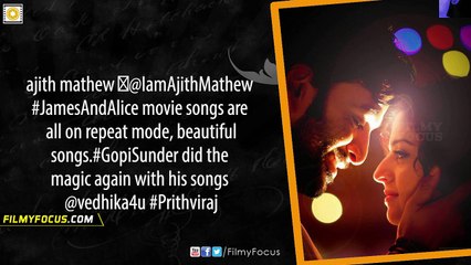 Prithviraj's James and Alice Malayalam Movie Audience Review - Filmyfocus.com