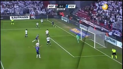 Jorgensen GOAL (0:1)  Aarhus vs FC Copenhagen (2016.05.05)