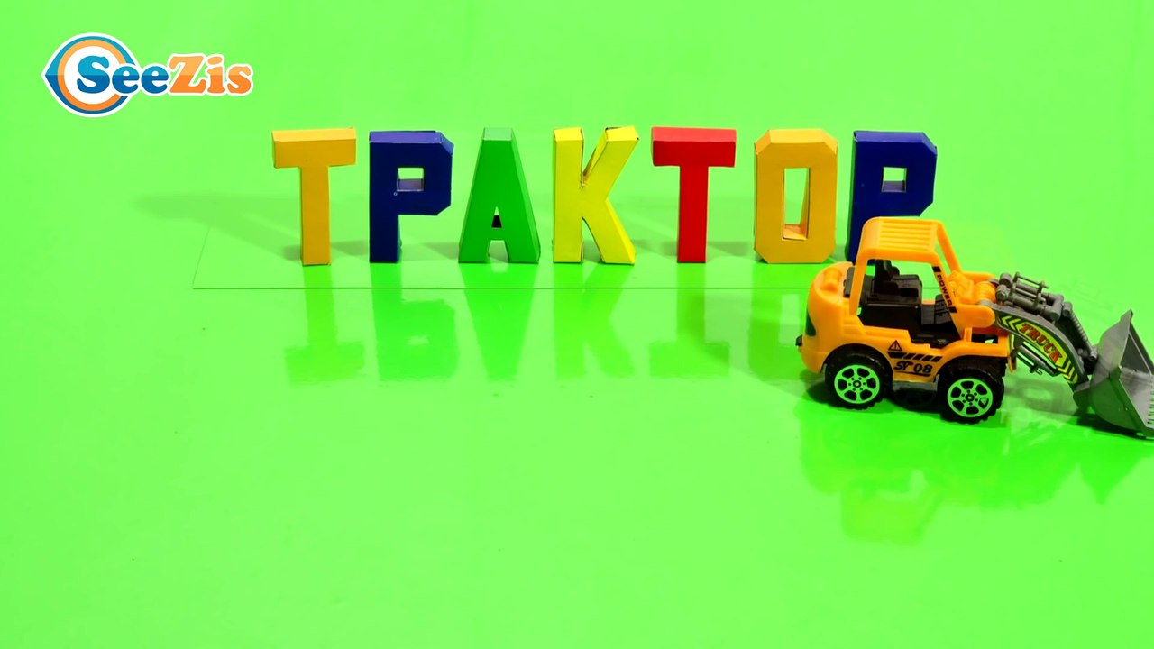 Lego Cartoon Robot Dinosaur in Lego City - Tractor Pavlik - Toys for Children