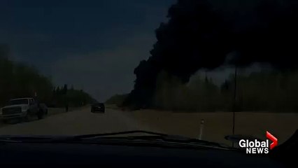 Horrific fatal crash on Alberta’s Highway 881 sparks blaze