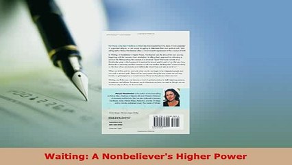 PDF  Waiting A Nonbelievers Higher Power Free Books