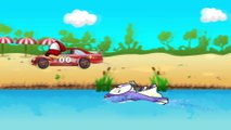 ✔ Cars Cartoons Compilation for children. Racing Car and Garbage Truck. Race with the springboard ✔