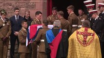 Funeral held for army captain who died in London Marathon
