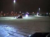 Subaru WRX STi snow drifting