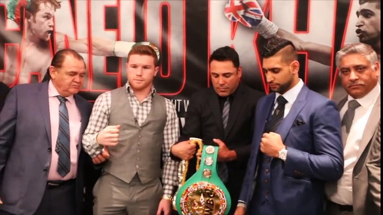 SAUL 'CANELO' ALVAREZ vs AMIR KHAN LIVE -@ LONDON PRESS CONFERENCE _ CANELO v KHAN live