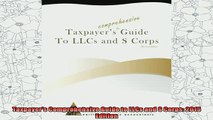 best book  Taxpayers Comprehensive Guide to LLCs and S Corps 2015 Edition