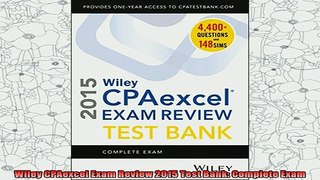 free pdf   Wiley CPAexcel Exam Review 2015 Test Bank Complete Exam