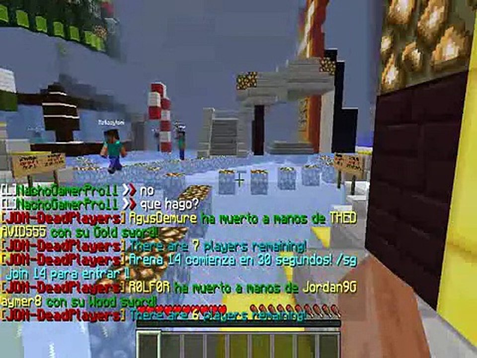 Minecraft: los juegos del hambre donde juega vegetta 777 (DeadPlayers) #1