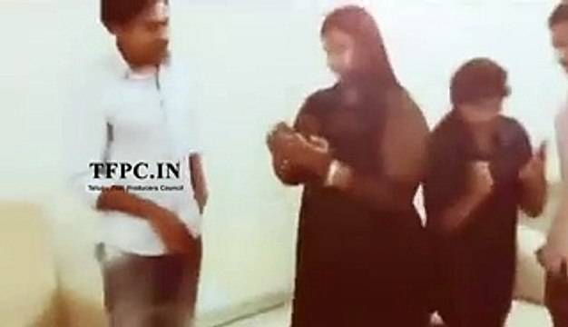 Pawan Kalyan Making Funny Chit Chat With His Girls Fans At His Home