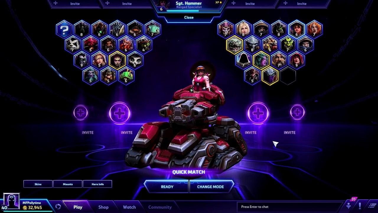 ♥ Heroes of the Storm (Gameplay) - SGT Hammer, Protect The Tank! (HoTs Quick Match)