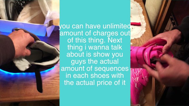 Rechargeable LED LIGHT UP SHOES Technology