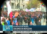 Estudiantes chilenos exigen una educación pública
