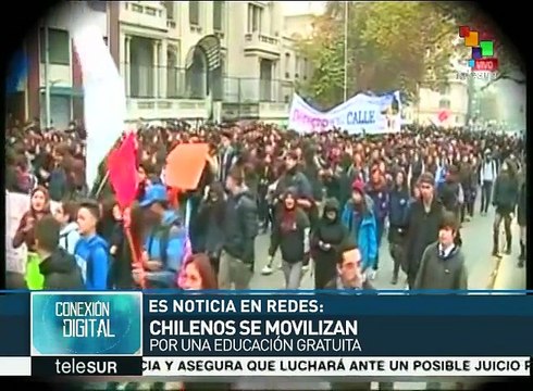 Estudiantes chilenos exigen una educación pública