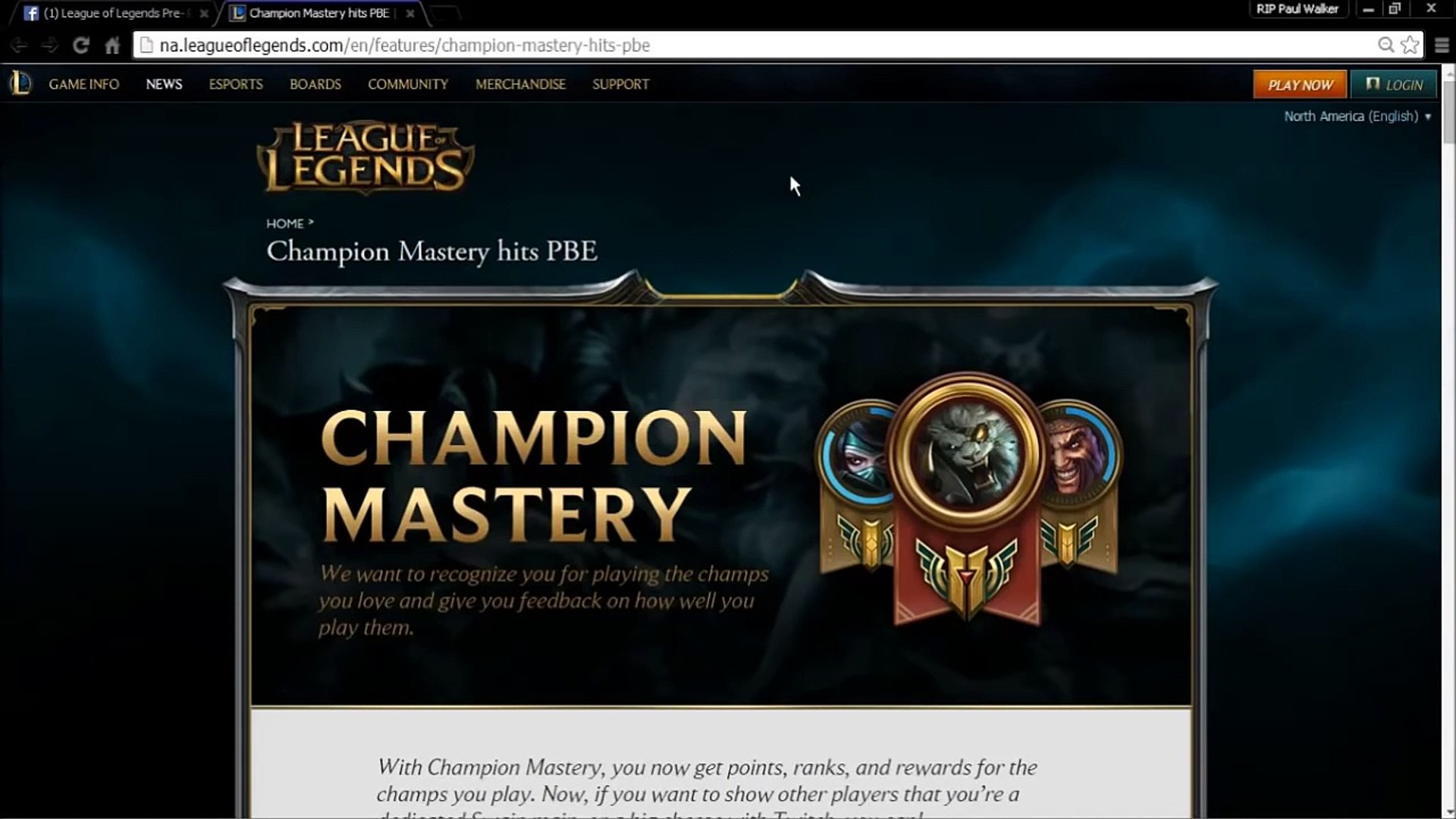 New Champion Mastery Unlocks For Your Champions Pbe Server League Of Legends Video Dailymotion