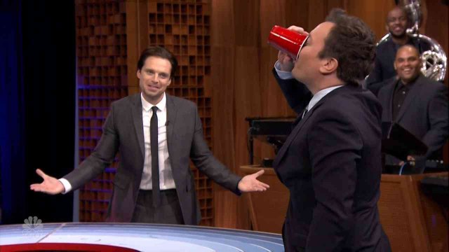 Captain America Cast Plays Musical Beers