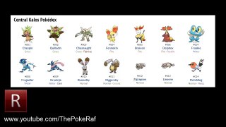 Pokémon X and Y | Complete Kalos Pokédex!