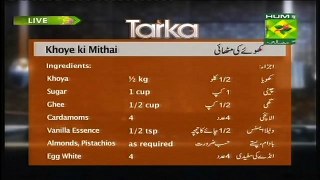 Khoye Ki Mithai Recipe by Rida Aftab Masala Tv