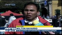 Universitarios de Potosí apoyarán el paro indefinido que inicia el jueves 28 de mayo
