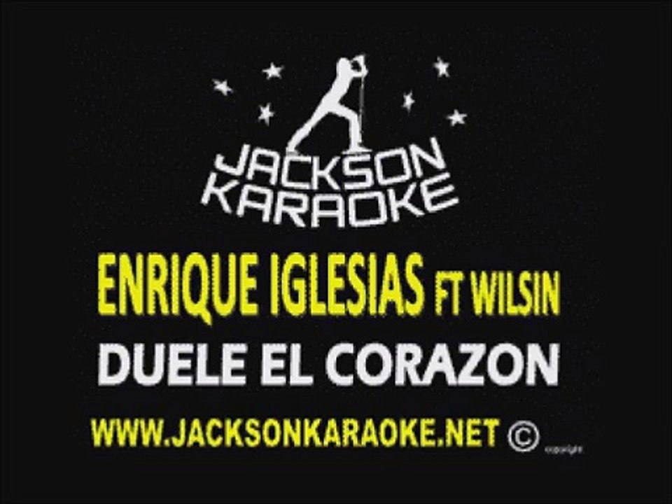 Enrique Iglesias ft Wisin Duele el corazon Karaoke