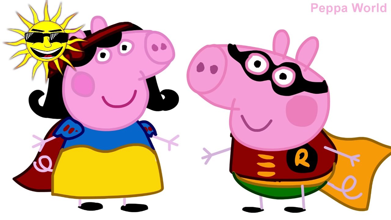 Peppa Pig en Español Se Disfraza Batman Superman Deadpool Hulk IronMan Minion Flash Venom Personajes