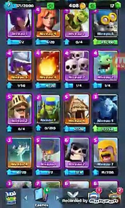 Vidéo clash royal #10 arène 6 super deck