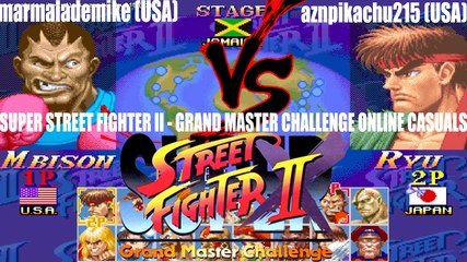 Fightcade [HD] - marmalademike (USA) vs. aznpikachu215 (USA) - Super SF II Turbo Online Casuals