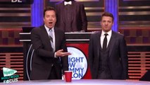 Jeremy Renner and Elizabeth Olsen Plays Musical Beers on Jimmy Fallon
